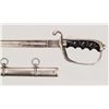 Image 3 : A. U.S. M1902 OFFICER'S SABER AND A CADET SWORD