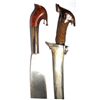 Image 1 : A MORO KRIS SWORD AND A MORO BARONG SHORTSWORD