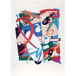 Nina Paull, Building in Time, Serigraph