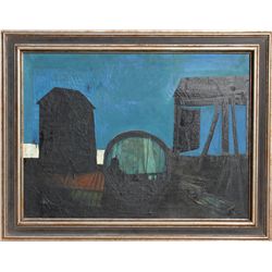 John Hultberg, Untitled (Seaside), Oil Painting