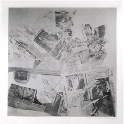 Robert Rauschenberg, Features from Currents, #60, Hand-Printed Silkscreen