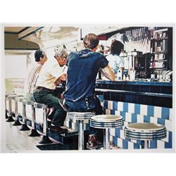 Ralph Goings, Tiled Lunch Counter, Lithograph