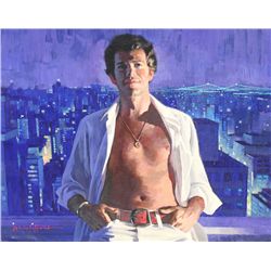 Jon Whitcomb, Portrait of a Man, Oil Painting