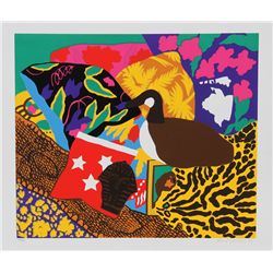 Hunt Slonem, Three Stars, Serigraph