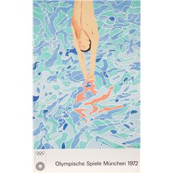 David Hockney, Olympische Spiele Muenchen 1972 (Diver), Poster
