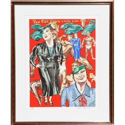 Red Grooms, You can have a body like mine!, Silkscreen