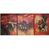 Image 1 : Manuel Guerrero Mora, Series Sur-Epico, Oil Painting Triptych