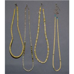 FOUR PUEBLO NECKLACES