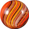 Image 1 : Marbles: Lot 4. Joseph Coat Swirl. 17/32". Mint 9.9.