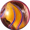 Image 2 : Marbles: Lot 5. Solid Core Swirl. 19/32". Mint- 9.0.