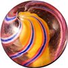 Image 3 : Marbles: Lot 5. Solid Core Swirl. 19/32". Mint- 9.0.