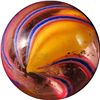 Image 4 : Marbles: Lot 5. Solid Core Swirl. 19/32". Mint- 9.0.