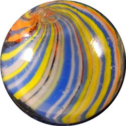 Marbles: Lot 6. Joseph Coat Swirl. 9/16". Mint 9.9.