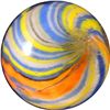 Image 4 : Marbles: Lot 6. Joseph Coat Swirl. 9/16". Mint 9.9.