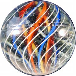 Marbles: Lot 7. 3-Layer Solid Core Swirl. 1-3/16". NM 8.3.