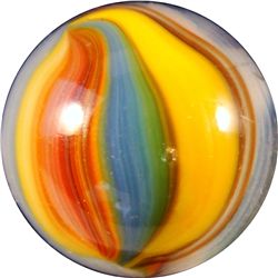 Marbles: Lot 13. Akro Agate. Sparkler. 5/8". NM+ 8.8.
