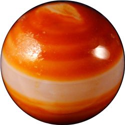 Marbles: Lot 14. Handcut Agate. 19/32". Mint 9.5.