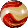 Image 1 : Marbles: Lot 15. Akro Agate. Lemonade Oxblood. 5/8". Mint- 9.1.