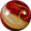 Image 2 : Marbles: Lot 15. Akro Agate. Lemonade Oxblood. 5/8". Mint- 9.1.