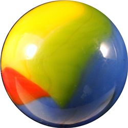 Marbles: Lot 20. Vitro Agate. Parrot. 7/8". NM+ 8.9.