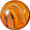 Image 3 : Marbles: Lot 22. Joseph Coat Swirl. 9/16". Mint 9.7.