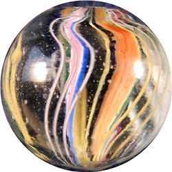 Marbles: Lot 23. Divided Core Swirl. 11/16". Mint 9.8.