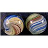 Image 1 : Marbles: Lot 29. Matched Pair 4-Panel Onionskins. 9/16". Mint 9.8.
