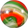 Image 1 : Marbles: Lot 31. Akro Agate. Red/Green Popeye Corkscrew. 19/32". NM+ 8.9.