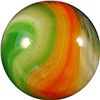Image 2 : Marbles: Lot 32. Akro Agate. Red/Green Popeye Corkscrew. 21/32". Mint- 9.2.