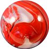 Image 4 : Marbles: Lot 34. Akro Agate. Milky Oxblood. 5/8". Mint 9.8.
