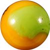 Image 2 : Marbles: Lot 38. Peltier Glass. Comic. Smitty. 21/32". Mint 9.8.