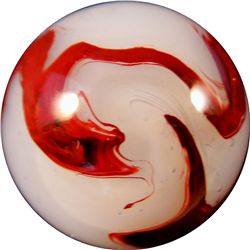 Marbles: Lot 39. Akro Agate. Milky Oxblood. 11/16". NM 8.9.