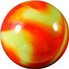 Image 4 : Marbles: Lot 40. Peltier Glass. National Line Rainbo. 5/8". Mint- 9.0.