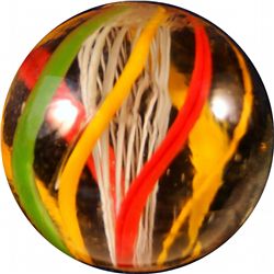 Marbles: Lot 41. Swirl. Latticinio Core. 1". Mint 9.8.