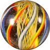 Image 1 : Marbles: Lot 42. Swirl. Latticinio Core. 27/32". Mint 9.8.