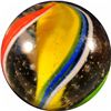 Image 1 : Marbles: Lot 45. Swirl. Solid Core. 27/32". Mint 9.8.
