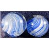 Image 1 : Marbles: Lot 49. End of Day. 2 Onionskins. 17/32". Mint 9.8.