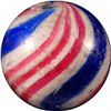 Marbles: Lot 52. Swirl. Peppermint. 3/4". NM- 8.1.