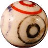Image 1 : Marbles: Lot 55. Bullseye China. 19/32". Mint 9.8.