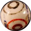 Image 4 : Marbles: Lot 55. Bullseye China. 19/32". Mint 9.8.