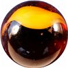 Image 1 : Marbles: Lot 60. Peltier Glass. Root Beer Float. 15/16". Mint 9.7.
