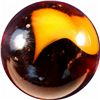 Image 2 : Marbles: Lot 60. Peltier Glass. Root Beer Float. 15/16". Mint 9.7.