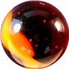 Image 3 : Marbles: Lot 60. Peltier Glass. Root Beer Float. 15/16". Mint 9.7.