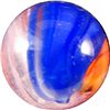 Image 2 : Marbles: Lot 126. Contemporary Handmade. Popeye Mimic. 19/32". Mint 9.9.