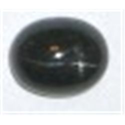 5.50 CARAT BLACK STAR SAPPHIRE *BEAUTIFUL STAR NICE STONE*!! GEMSTONE CAME OUT OF SAFE!!