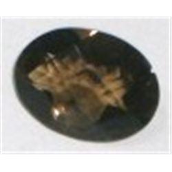 8.90 CARAT SMOKEY TOPAZ *BEUATIFUL OVAL CUT/FACETED & POLISHED GEMSTONE*!! GEMSTONE CAME OUT OF SAFE
