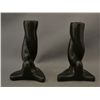 Image 2 : PAIR OF SANTA CLARA POTTERY CANDLESTICKS