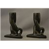 Image 3 : PAIR OF SANTA CLARA POTTERY CANDLESTICKS