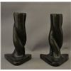 Image 4 : PAIR OF SANTA CLARA POTTERY CANDLESTICKS