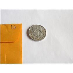 1943 France - 2 Francs  *Aluminum*   XF